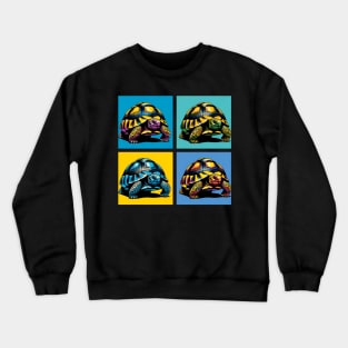 Russian Tortoise Pop Art - Exotic Reptile Crewneck Sweatshirt